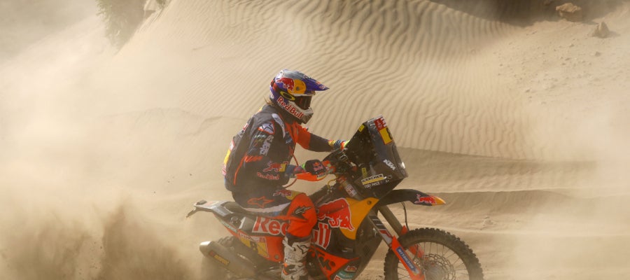 Toby Price, en una etapa del Dakar Toby Price, en una etapa del Dakar