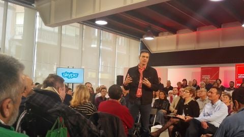 Pedro S&aacute;nchez, secretario general del PSOE en el centro de congresos de Elche
