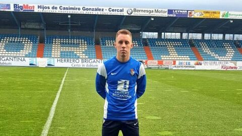 Yelko Pino, con la Ponferradina