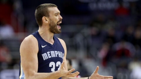 Marc Gasol, durante un partido con los Grizzlies