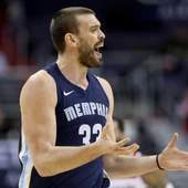 Marc Gasol, durante un partido con los Grizzlies Marc Gasol, durante un partido con los Grizzlies