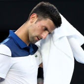 Djokovic se lamenta tras un punto ante Chung