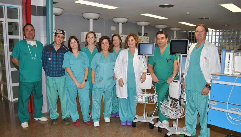 Equipo de anestesistas del Hospital La Plana de Vila-real.