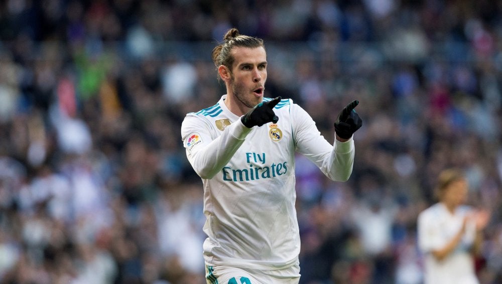Gareth Bale celebra un gol con el Real Madrid