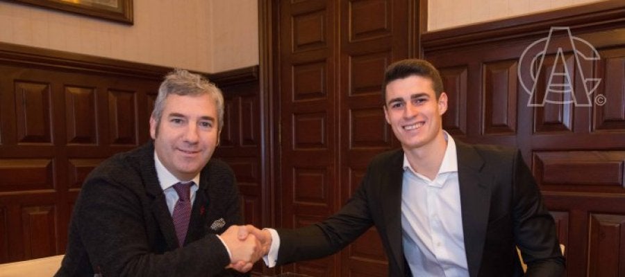 Kepa, junto a Josu Urrutia Kepa, junto a Josu Urrutia
