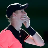 Kyle Edmund espera la revisión del punto ganador ante Dimitrov Kyle Edmund espera la revisión del punto ganador ante Dimitrov