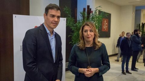 Pedro S&aacute;nchez y Susana D&iacute;az