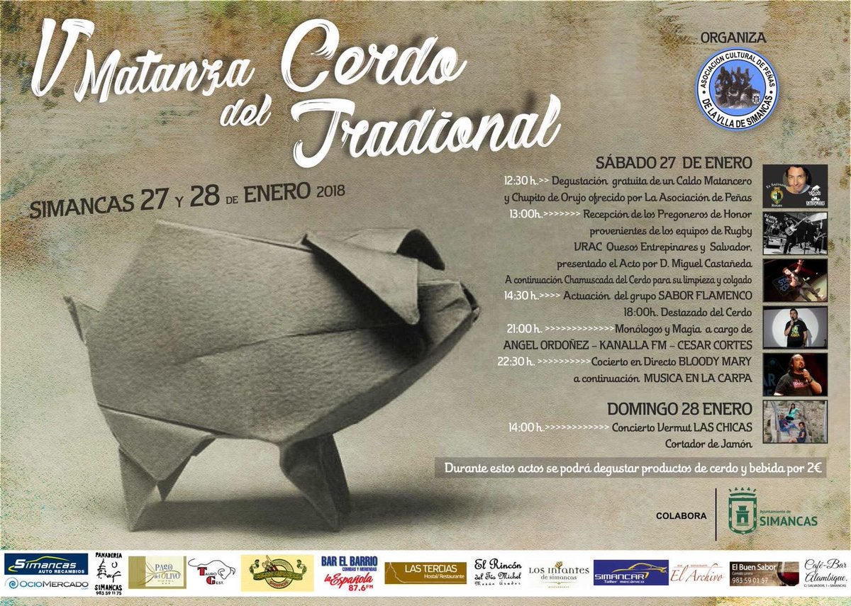 V Jornadas de Matanza del Cerdo Tradicinal de SImancas V Jornadas de Matanza del Cerdo Tradicinal de SImancas