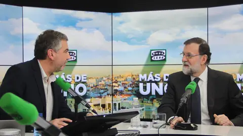 Mariano Rajoy, durante su entrevista en Onda Cero Mariano Rajoy, durante su entrevista en Onda Cero