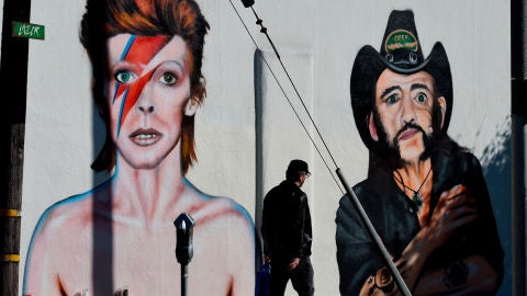 David Bowie y Lemmy Kilmister