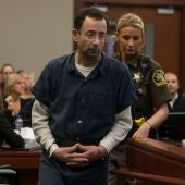 Larry Nassar, durante el juicio por abusos sexuales