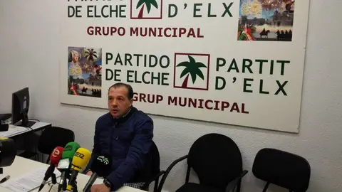 Jesús Pareja, portavoiz del Grupo Municipal del Partido de Elche Jesús Pareja, portavoiz del Grupo Municipal del Partido de Elche
