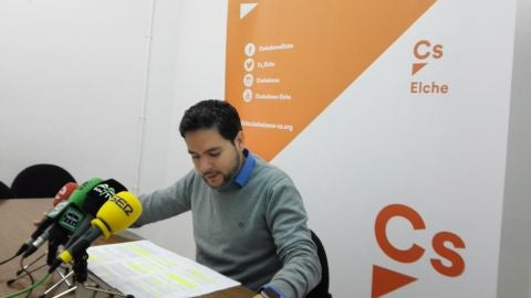 David Caballero, portavoz de Ciudadanos Elche