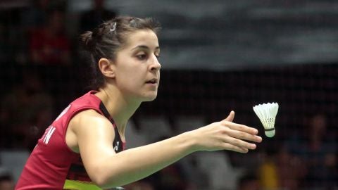 Carolina Mar&iacute;n, en acci&oacute;n ante Dinar Dyah Ayustine