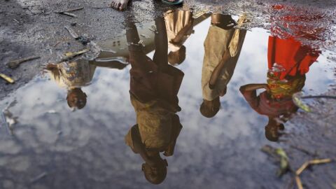 Ni&ntilde;os en el Congo