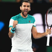 Marin Cilic celebra un punto en la semifinal del Open de Australia Marin Cilic celebra un punto en la semifinal del Open de Australia