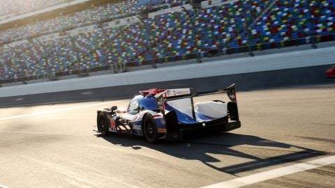 Fernando Alonso, durante las 24 horas de Daytona