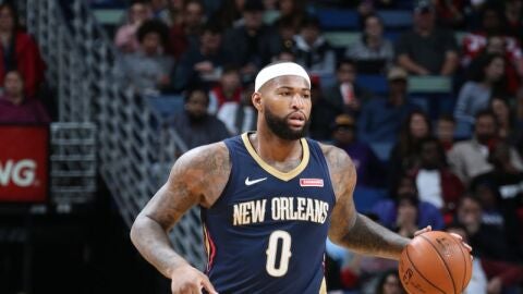 DeMarcus Cousins, en un partido con los Pelicans