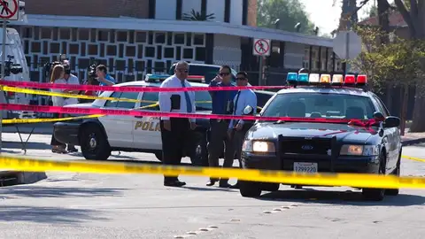 Varios coches de Policía en EEUU Varios coches de Policía en EEUU