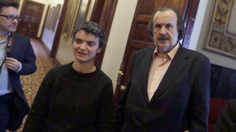 Los diputados de Unidos Podemos Luc&iacute;a Mart&iacute;n y Miguel Anxo Fern&aacute;ndez