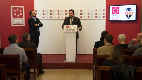Javier Moliner, junto a Vicente Montesinos