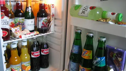 Botellas del minibar Botellas del minibar