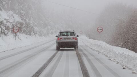 Una carreteras intransitable en Lugo