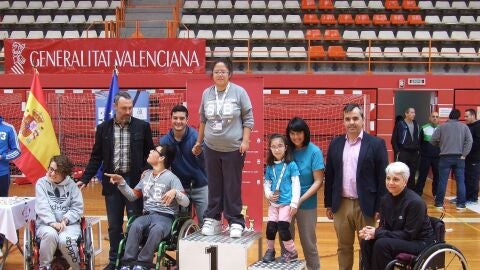 Clausura de la jornada de deporte adaptado celebrada en Aspe en 2017