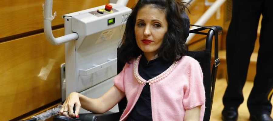 La senadora de Unidos Podemos, Virginia Felipe La senadora de Unidos Podemos, Virginia Felipe