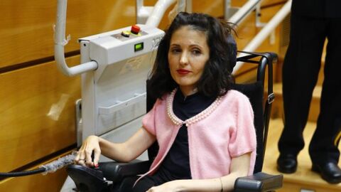 La senadora de Unidos Podemos, Virginia Felipe