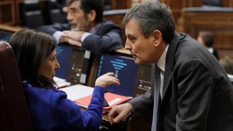 Margarita Robles y Pedro Saura