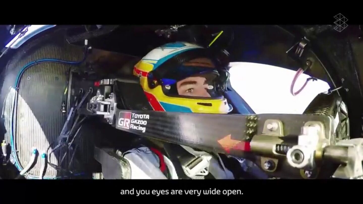 As&iacute; han sido las primeras vueltas de Fernando Alonso a bordo del Toyota de Le Mans