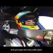 Así han sido las primeras vueltas de Fernando Alonso a bordo del Toyota de Le Mans Así han sido las primeras vueltas de Fernando Alonso a bordo del Toyota de Le Mans