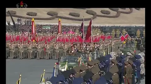 Corea del Norte celebra con un desfile militar el 70 aniversario de la fundación de su ejército Corea del Norte celebra con un desfile militar el 70 aniversario de la fundación de su ejército