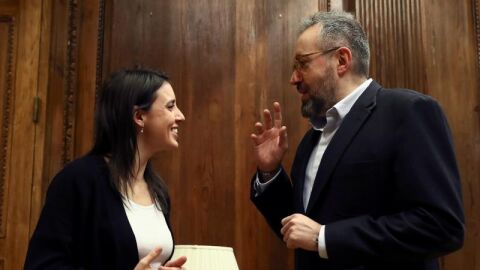 Irene Montero y Juan Carlos Girauta
