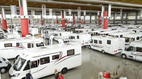 Imagen de archivo de autocaravanas en una edición de la feria Caravaning.