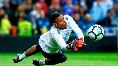 El portero del Real Madrid, Moha Ramos. 