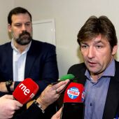 El vicepresidente y el presidente de la ABP, al finalizar la reunión