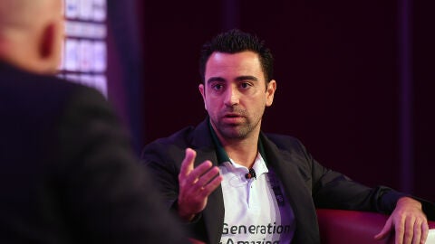 Xavi Hern&aacute;ndez, durante una conferencia