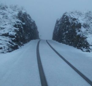 Nieve en la Serra de Tramuntana, Mallorca. Nieve en la Serra de Tramuntana, Mallorca.
