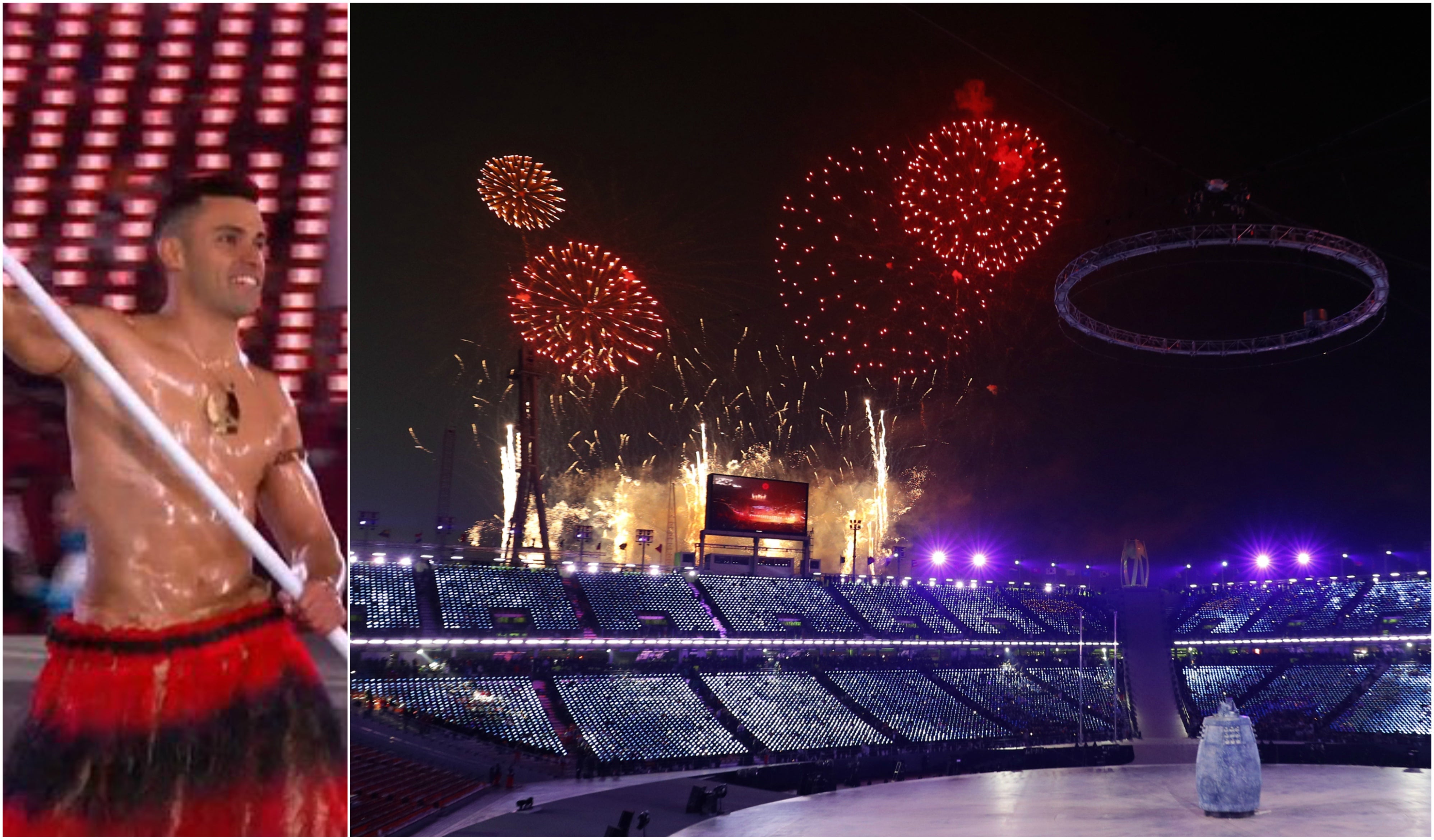 Sin camiseta y en chanclas: el 'aceitoso' abanderado de Tonga en PyeongChang lo ha vuelto a hacer... ¡a -5º! Sin camiseta y en chanclas: el 'aceitoso' abanderado de Tonga en PyeongChang lo ha vuelto a hacer... ¡a -5º!