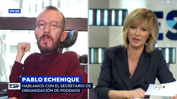 Echenique: "Un escaño del PP cuesta 57.000 votos, y uno de Ciudadanos, 97.000, si a alguien le parece esto justo, que baje Dios y lo vea" Echenique: "Un escaño del PP cuesta 57.000 votos, y uno de Ciudadanos, 97.000, si a alguien le parece esto justo, que baje Dios y lo vea"