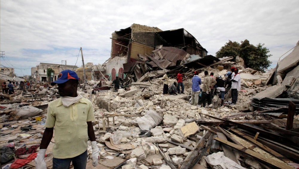 Viviendas destruidas en Haití tras el terremoto de 2010
