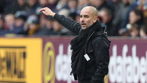 Guardiola, durante un partido