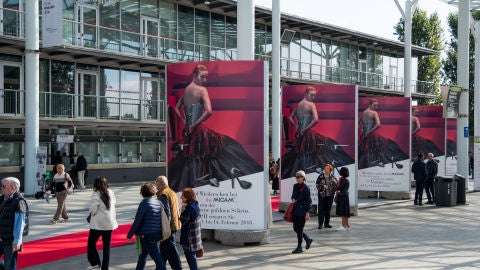 Imagen de archivo de una edici&oacute;n de la feria MICAM se celebra en Mil&aacute;n (Italia).