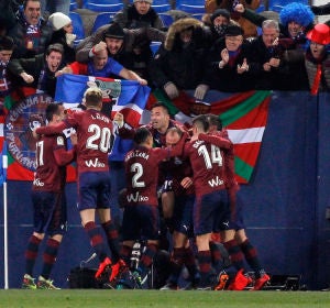 El Eibar celebra el gol de Iván Ramis El Eibar celebra el gol de Iván Ramis