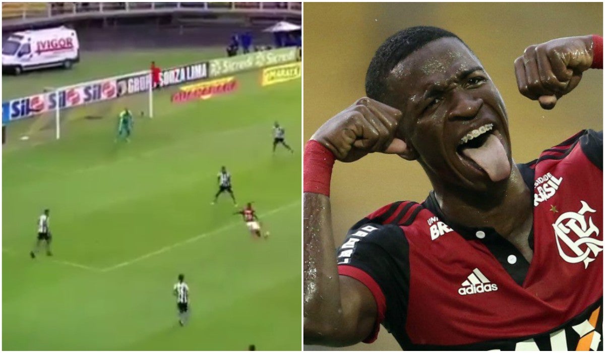 Vinicius asombra con un golazo y provoca una tangana al final del partido Vinicius asombra con un golazo y provoca una tangana al final del partido