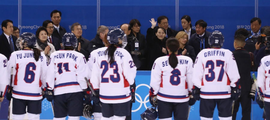 Las jugadoras de hockey de Corea Las jugadoras de hockey de Corea