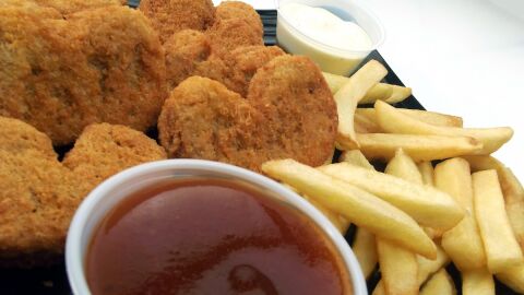 Los snacks del 'fast food'.