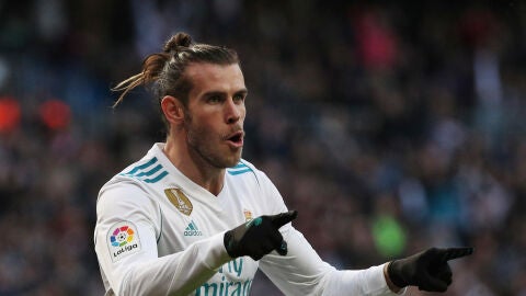 Bale durante un partido de Liga